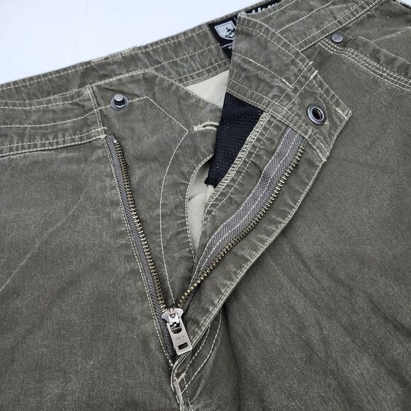 Kuhl Renegade Shorts Mens 36 Green Flat Front Vintage Patina Dye  Outdoor Hiking - Picture 5 of 13